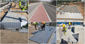 trinkeliu klojimo darbai